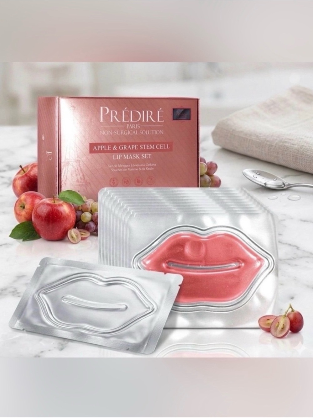 Predire Apple & Grape Stem Cell Lip Mask 10 Piece Set - Retail $400